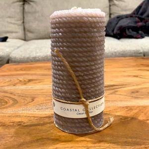 Cute rope wrapped Pillar candle